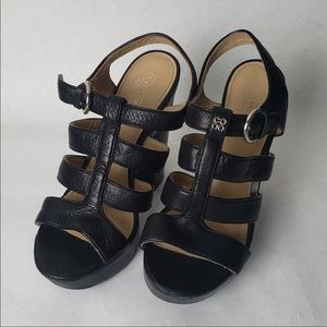 Coach wedges black